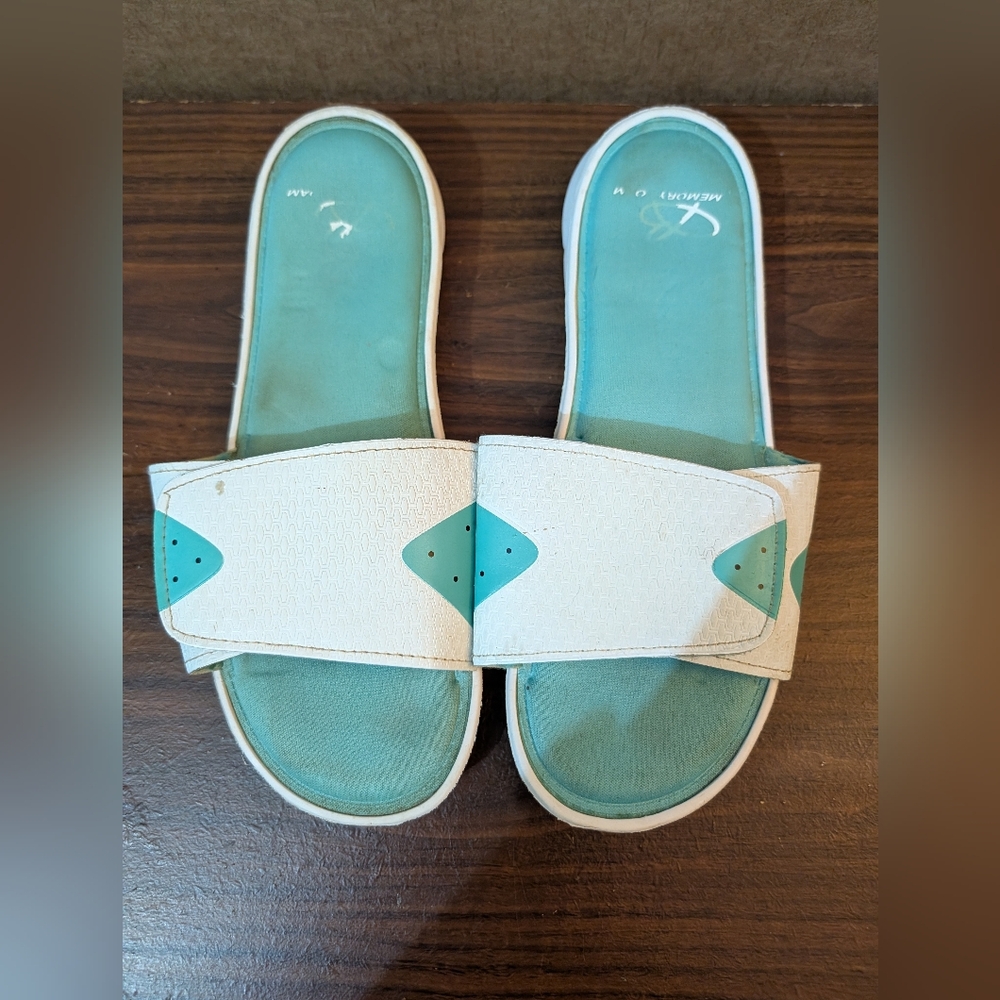White And Green Slides